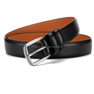 Cinturón de Cuero Trenzado Casual Duradero de 3.8 cm de Ancho, Hecho a Mano con Cuero Vacuno 100% Genuino, Hebilla Cuadrada de Cobre Vintage, Color Marrón - Product Image 5