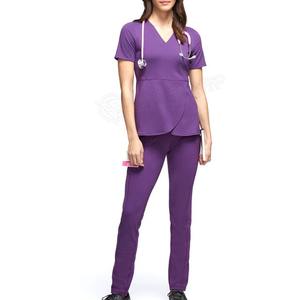 Hauts à manches courtes de clinique OEM pantalons de jogging uniformes d'infirmières d'hôpital médical hommes femmes ensemble de blouses d'infirmière - Product Image 5