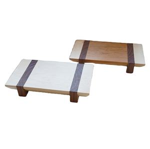 Tabla de cortar de madera de acacia de uso diario, 2 uds., tabla de queso de madera maciza, tabla de cortar de frutas rectangular, cocina - Product Image 5