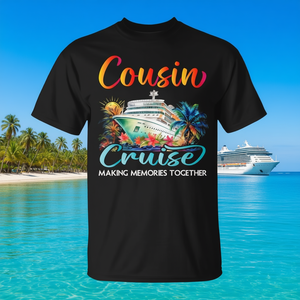 T-Shirt Coordinata per Crociere Cousins Cruise 2026, Design Personalizzabile per Viaggi in Barca - Product Image 3