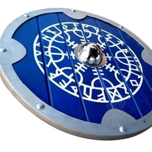 Armadura personalizada Escudo vikingo Conjunto de escudo medieval Tallado Regalo vikingo Decoración de pared Escudo redondo vikingo de Calvin Handicraft - Product Image 2