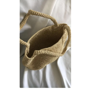 Bolso de punto para mujer Bolsos de playa de macramé de ganchillo de paja Directo del proveedor indio - Product Image 2