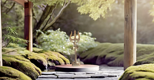 Brass Trishool Trident Lord Shiva Mahadev's Mythological for <b>Home</b> <b>Temple</b> Durable Metal Craft - Product Image 2