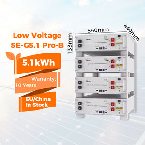 EU Stock Hot Sale Deye SE-G 5.1 Pro-B Niederspannungs-Lithium batterie LiFePO4 51.2v 100Ah stapelbare Lithium batterien für den Heimgebrauch - Product Image 1