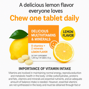 Tabletas multivitamínicas para adultos con vitaminas A C D E para el crecimiento de apoyo inmunológico y la salud ósea-Suplemento nutricional OEM - Product Image 5