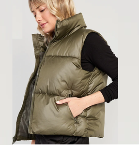 Gilet d'hiver matelassé imperméable et rembourré pour hommes, respirant, chaud, poche cargo, grande taille - Product Image 1