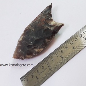 Thủ công Ấn Độ Agate Clovis 4 inch jasper đầu mũi tên Clovis phong cách Flint arrowpoints độc đáo Ấn Độ hiện vật Agate đầu mũi tên - Product Image 3