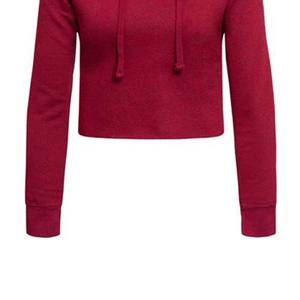 Top corto con capucha de calidad personalizada 2025 para mujer, conjuntos de Top corto de alta calidad personalizados para mujer, Top corto liso de todos los colores para mujer - Product Image 2