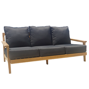 Élégant confortable en bois de teck 3 places pour le salon Patio extérieur au bord de la piscine Terrasse-Partie élégante Patio extérieur au bord de la piscine - Product Image 1