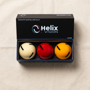 Bolas de Billar Diamond - Carom Helix Vision Black, Juego de 3 Cojines, 61.5mm |   Balón Oficial de la PBA |   Hecho en Corea |   Resina Fenólica - Product Image 1
