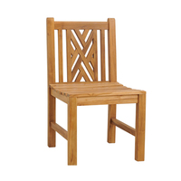 Vente en gros de teck de jardin indonésien-chaise de Patio en bois de teck de haute qualité pour salle à manger, hôtel, Restaurant, café