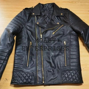 Veste en cuir denim personnalisable de haute qualité unisexe 100% coton style décontracté pour l'hiver avec logo brodé - Product Image 1