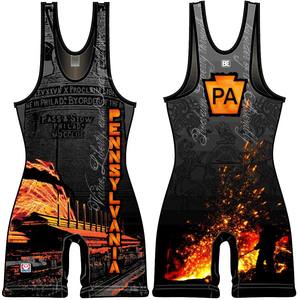 Singlet de lutte sans bretelles personnalisé pour hommes, fermeture à pression, spandex, polyester, léger, durable, modèle pakistanais - Product Image 6