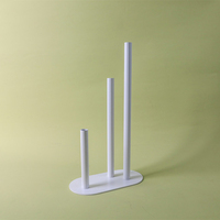 Vase à fleurs en métal à double tige de luxe, fait à la main, moderne, pour table, porte-fleurs, cadeau de mariage, décoration d'événement, centre de table, vente en gros d'usine