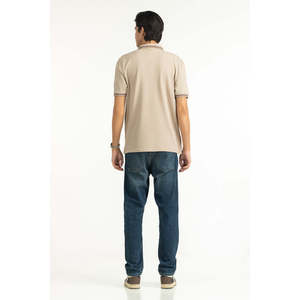 Polo de Golf para Hombre, Corte Regular, Tejido Sólido con Spandex, Manga Corta, Transpirable y Cómodo, Cuello Bordado - Product Image 6