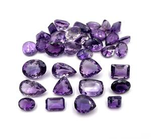 Lot de pierres précieuses en améthyste naturelle, forme mixte, taille libre, 10-14*18 MM, 100 CT, améthyste pour la fabrication de bijoux - Product Image 1