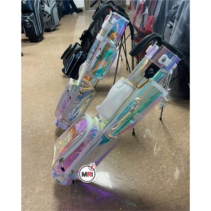 Venta al por mayor de PVC transparente colorido impermeable Universal Golf Bag Cover para la mayoría de las bolsas de golf - Product Image 1