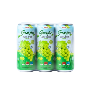 น้ำองุ่นมีเนื้อ 250 มล. กระป๋องทรงเพรียว เครื่องดื่มผลไม้ รับผลิตแบรนด์ส่วนตัว (OEM/ODM) พร้อมจำหน่าย - Product Image 1