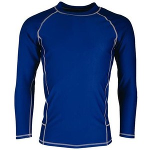 Camiseta personalizada de manga larga con cuello redondo para hombre, Rash Guard Camiseta básica de piel, tela de secado rápido de alta calidad, cuerpo transpirable Anti-UV apto para - Product Image 2