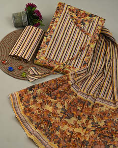 Tissu en coton, tissu textile, vente en gros de coton imprimé, tissu non cousu pour robe, style indien, imprimé floral, salwar kameez - Product Image 1