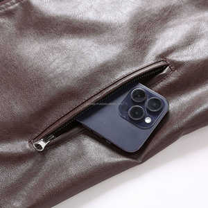 Traje de Turismo de moto Equipo de montar con estilo 2026 Cuero a prueba de viento Ropa deportiva Chaqueta Hombres Motocicleta Auto Racing Wear - Product Image 5