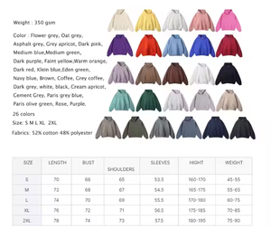 เสื้อมีฮู้ดแบบสวมหัวมีฮู้ดผ้าคอตตอนโพลีเอสเตอร์พิมพ์ลายแบบไม่มีเชือกเสื้อกันหนาวแบบสตรีทผ้าฟลีซปักลายสำหรับฤดูหนาวน้ำหนัก350 GSM - Product Image 2