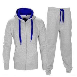 Ensemble de survêtement pour hommes : Joggers, bas de survêtement, sweat à capuche en molleton, tenue de sport 100% coton anti-transpiration - Product Image 2