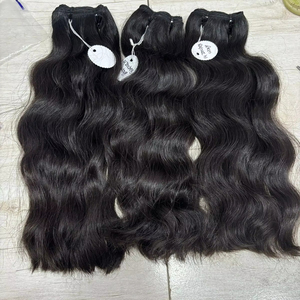 Großhandel <span class=keywords><strong>South</strong></span> <span class=keywords><strong>Indian</strong></span> Temple Haar verlängerung Double Drawn Slight Wave 26 Zoll Straight Weft Raw Human <span class=keywords><strong>Hair</strong></span> - Product Image 1