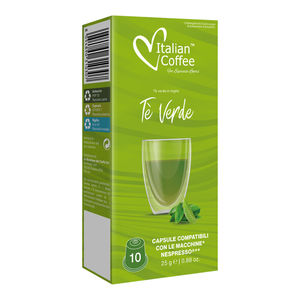 10 capsules de café italien infusées au thé vert, compatibles avec Nespresso* - Product Image 1