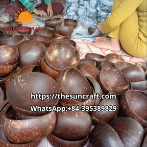 Wholesale Coconut Shell Bowls-Natural Handmade Carved Eco-Friendly Lightweight Durable Custom Bowls for Hotel Restaurant Home - Product Image 5