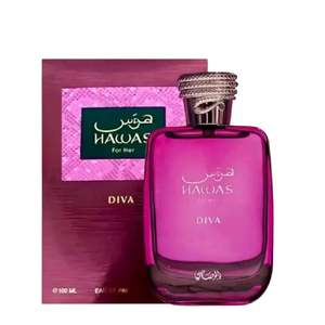 Perfume HAWAS DIVA 100ml by Rasasi Original Dubai Arabic Long Lasting eau de parfum for Women's - Product Image 1