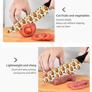 Juego de Cuchillos de Chef de Cerámica de 2 Piezas con Mangos de Plástico, Aptos para Lavavajillas, Afilados para Uso Profesional, en Existencia, Venta al por Mayor - Product Image 5