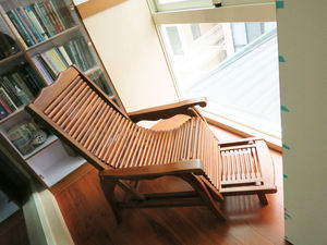 Meubles d'extérieur pliables en teck tropical réglables et relaxants pour salon et patio - Product Image 6