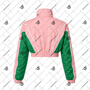 Vente en gros Alpha grec |   Kapa |   Veste coupe-vent courte brodée bicolore Alpha Sorority Clothing - Product Image 2