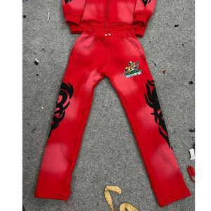 Conjunto Deportivo Personalizado 2025, Conjunto de Pantalones Deportivos de Alta Calidad con Logotipo, Pantalones Deportivos Anchos para Hombre, 100% Algodón, Estampado Personalizado - Product Image 2