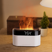 Humidificateur d'air ultrasonique OEM ODM, diffuseur d'arômes, horloge, lumière LED à changement de couleur 7 couleurs, alimenté par USB, pour la maison, le bureau, l'hôtel, cadeau
