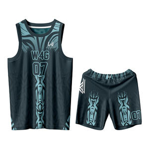 Ensemble de maillot de basket-ball réversible imprimé pour homme adulte sur mesure Respirant Séchage rapide Évacuation de l'humidité 100% polyester - Product Image 6