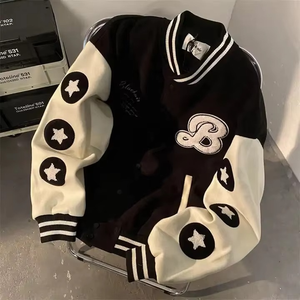 Casual Mens Streetwear Varsity Jacket Algodón Poliéster University College Jacket Alta calidad y personalizable - Product Image 2