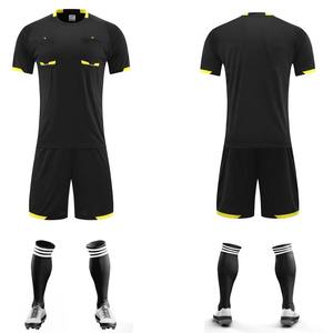BProfessional maillots d'arbitre de Football personnalisés ensembles de chemises d'arbitre uniformes de juge de football à col en V en option multicolore - Product Image 2