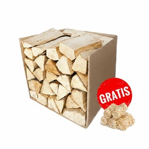 Leña Seca en Paquetes Apilados en Caja de Madera con Correas Metálicas para Almacenamiento al Aire Libre - Product Image 2