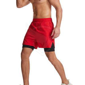 Pantalones cortos de gimnasio para hombre, pantalones cortos de gimnasio de alta calidad, pantalones cortos de gimnasio de poliéster Spandex de secado rápido para hombre - Product Image 2