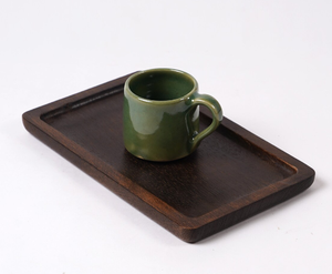 Plateau en bois forestier plateau de service tasse plateau à vaisselle bols présentoir servant hôtel serveurs plateaux par lametierartz - Product Image 4