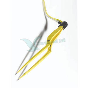 Fórceps curvos bipolares europeos personalizados de buena calidad 22 cm con fórceps en ángulo aislados de parada - Product Image 4