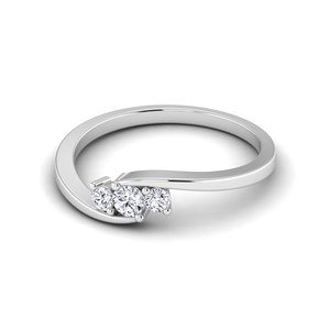 925 Sterling Silver Classic Vintage Engagement <b>Ring</b> Brilliant Cut Bezel Setting Lab Grown Three Stone Diamond IGI Certified - Product Image 2