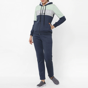 Ropa deportiva Chándal French Terry Hoodie & Jogger Traccksuits Set Pantalones de chándal y Sudadera con capucha Conjunto de mujer Chándal de dos piezas Mujer - Product Image 5