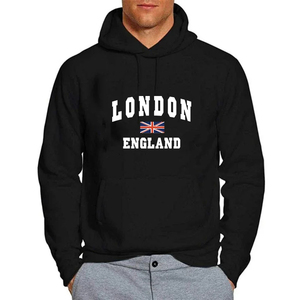 2025 Sudadera con capucha de algodón de gran tamaño para hombre, sudadera gruesa anticontracción de alta calidad con bordado, personalizable, teñido liso, Invierno - Product Image 1