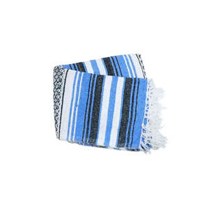 Manta de algodón orgánico Mezcla acrílica tejida a mano auténtica Manta de falsa mexicana a precio mayorista - Product Image 6