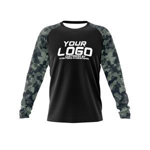 Camisa de pesca transpirable de manga larga con logotipo personalizado, protección UV de secado rápido, UPF 50, poliéster duradero, ropa de pesca para hombres - Product Image 1
