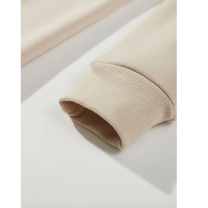 2023 personnalisé broderie impression hommes sweats à capuche luxe coton blanc épais col rond vêtements de rue de grande taille 6XL - Product Image 6