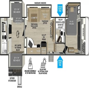 CLEAN TITLE 2027 Foorest River Wildwood Heritage Glen 356QB - Product Image 3